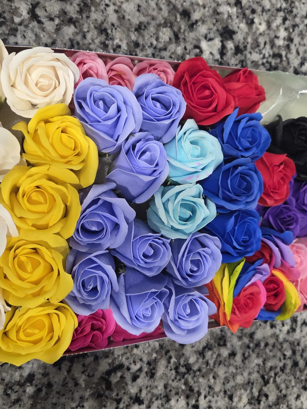 Assorted Soap Roses - Multicolor Set